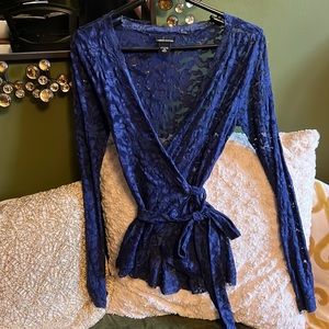 Victoria's Secret MODA International Lace Wrap Top